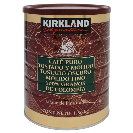 Cafá puro tostado y molido kirkland