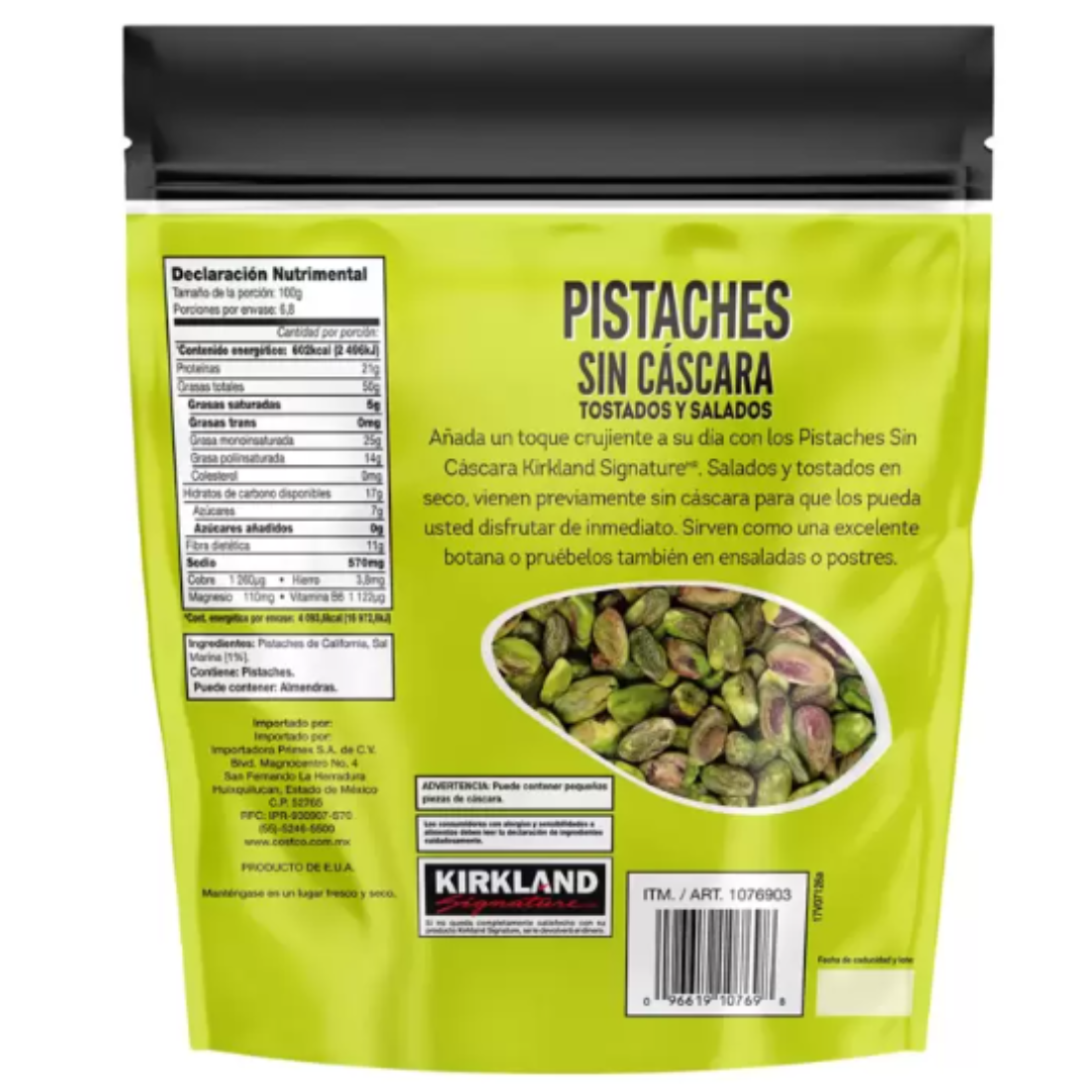 Kirkland Signature Pistaches sin Cáscara Tostados y Salados 680 g